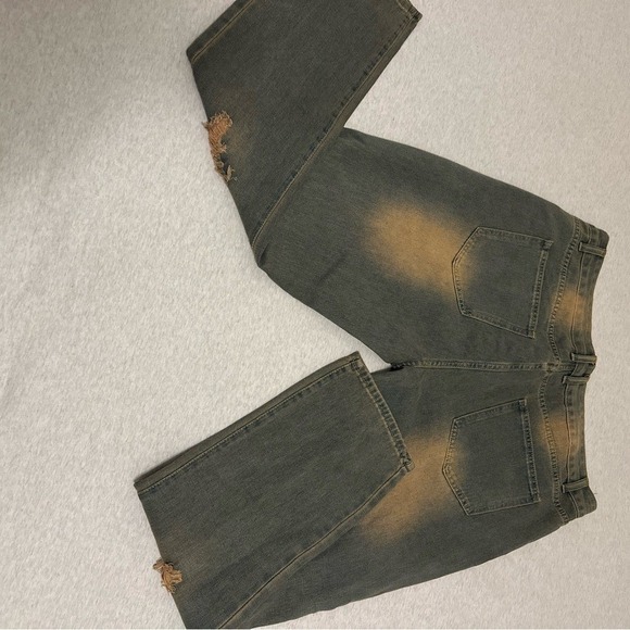 Men's Ripped‎ Straight Jeans - Picture 5 of 6